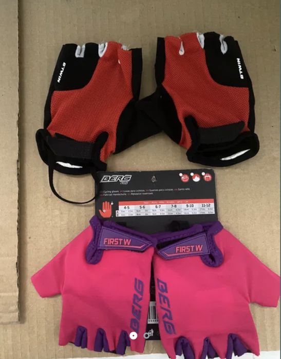 Luvas bicicleta , patins , skate Btwin e Berg 10 - 12 anos