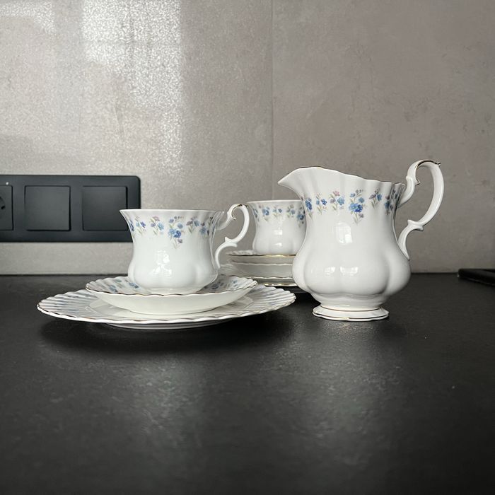 порцеляна Royal Albert - кавове тріо, кавова двійка/пара, молочник ns