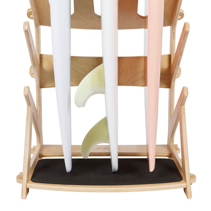 Rack de Surf Autoportante para 3 Pranchas Arrumação Vertical ou