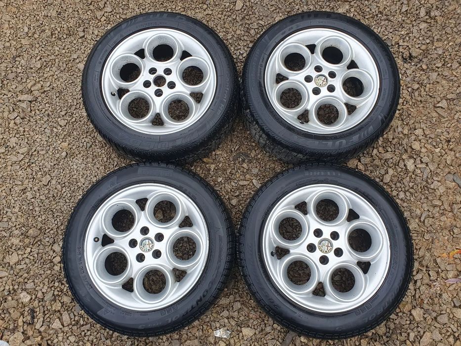 ALFA ROMEO ORYGINALNE FELGI ALUMINIOWE R16 6.5J ET41.5 5X98 ALUFELGI 60621622 KOMPLET 4 SZTUKI