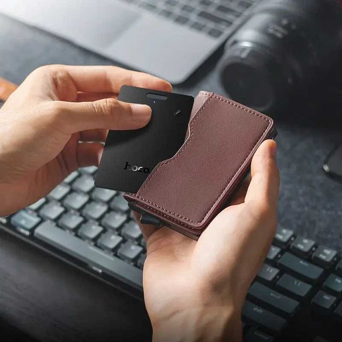 Bluetooth трекер HOCO E102 gps брелок для ключів трекер для ключів трекер для гаманця bluetooth маячок gps брелок bluetooth трекери оптом трекер оптом