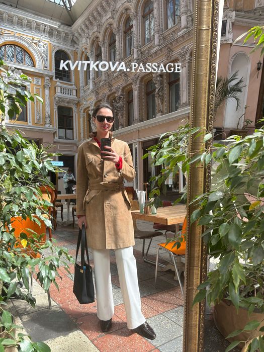 Max Mara Studio Тренч замшевий міді