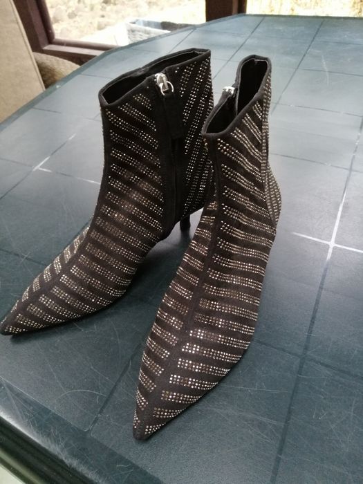 Botki czarne Zara Basic 38