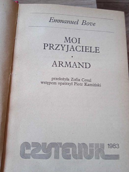 Emmanuel Bove- Moi przyjaciele Armand