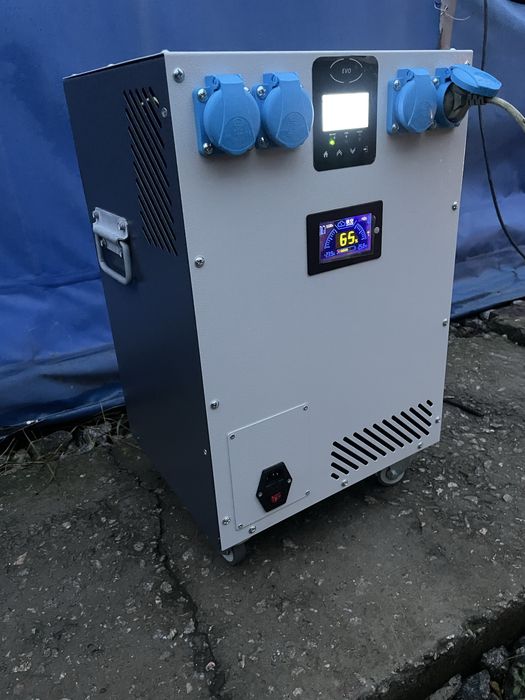 Портативна ДБЖ-станція 5 кВт (LiFePO₄, 24В, 70А заряд)сес, ups ecoflou