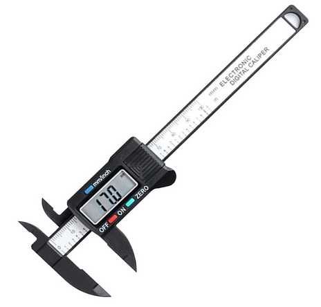 Suwmiarka cyfrowa z włókna węglowego z wyraźnym wyświetlaczem LCD