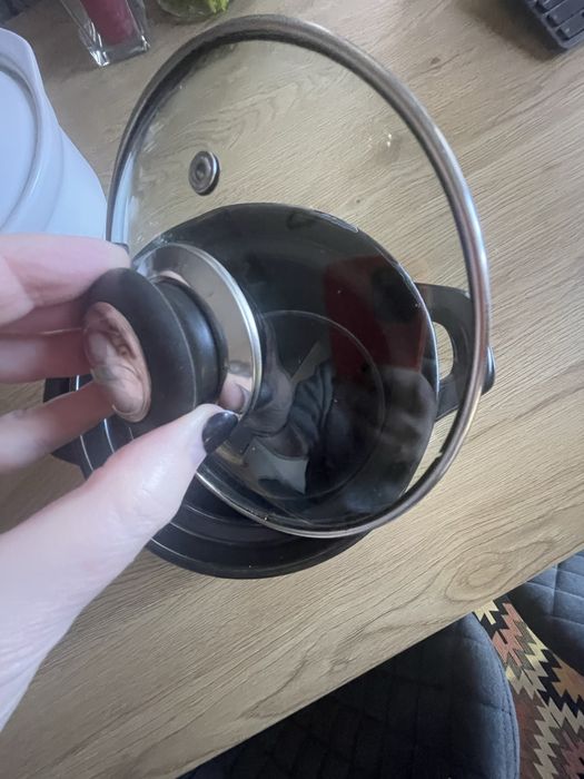 Каструля керамічна Flamberg 4,3 л жаростійка чорна