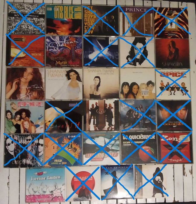 66 CD Singles Pop e Rock (Spice Girls, Madonna, Elton John, outros)