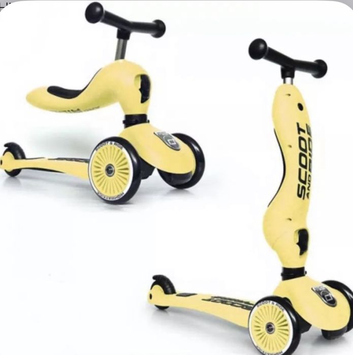 Cамокат Scoot and Ride 2 в 1 Highwaykick Lemon беговел