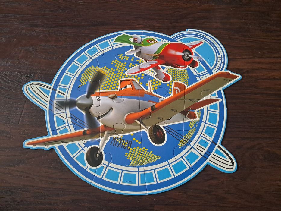 PUZZLE trefl PLANES samoloty DISNEY duże puzzle ŚWIECĄCE