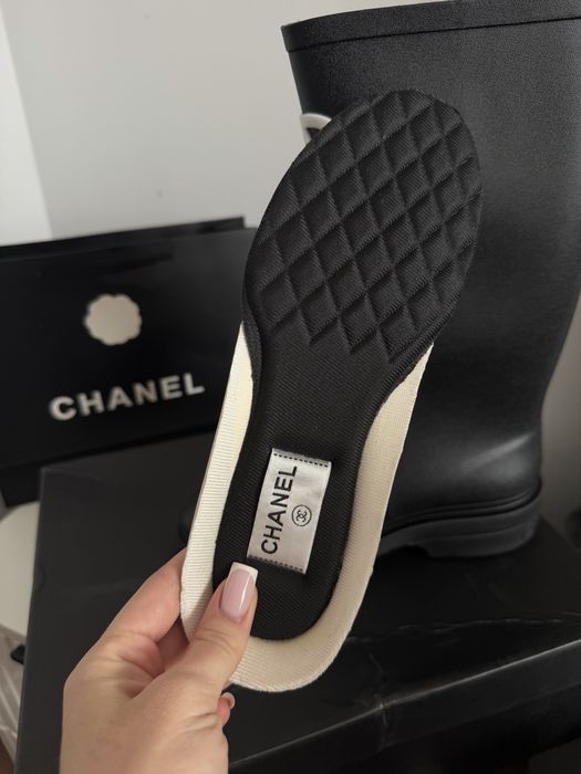 Чоботи жіночі чорні chanel НОВІ!