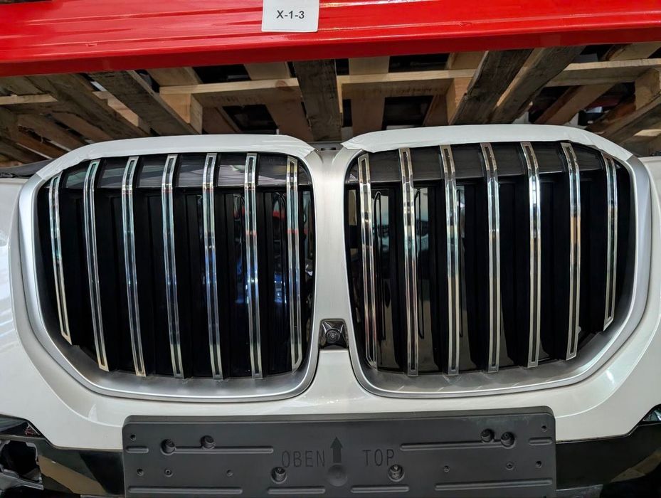 Ноускат Передня частина BMW X7 G07 40i бампер M-pack в зборі, підсилювач радіатор касета радіаторів жалюзі Grill, Фара передня права ліва верхня нижня