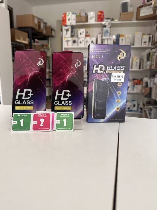 2x SZKŁO hartowane cały ekran 9D do SAMSUNG GALAXY A56 / A57 4G/5G