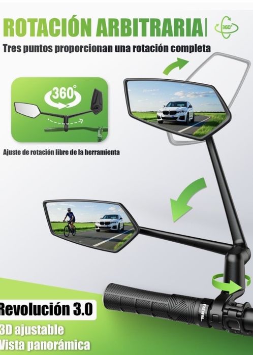 1 Espelho retrovisor para bike/trotineta