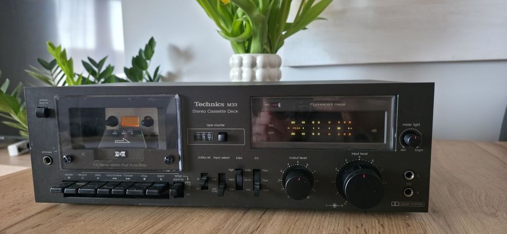 Piękny Magnetofon Technics M33 deck M-33