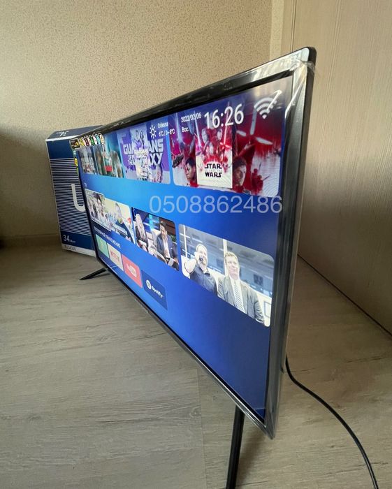 Новий! Телевізор Samsung 32/34 дюйм Самсунг СмартТв T2 Led 4К+Гарантія