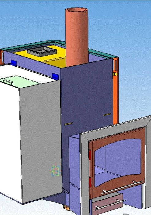 .чертежи банных печей, банный чан