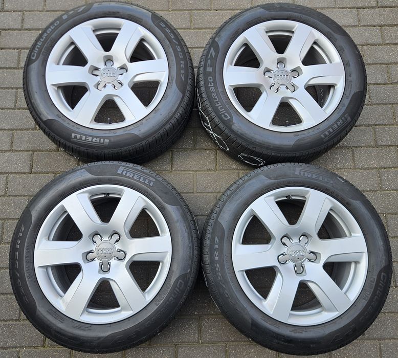 4x Felgi oryginalne AUDI OE 8.0 x 17 5x112 ET39 Audi A6 / Q5 [1219]