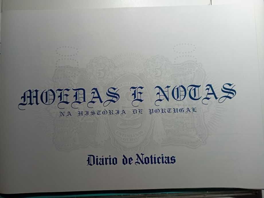 Coleção de notas e moedas do Diário de Noticias