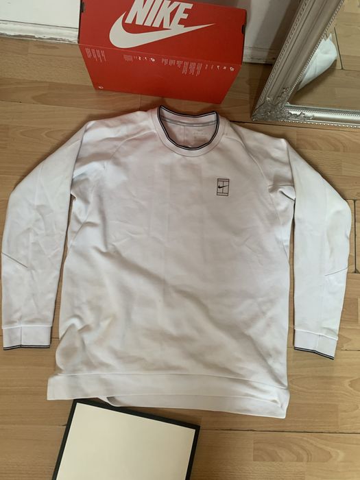 Bluza biala nike tenis court agassi r.L