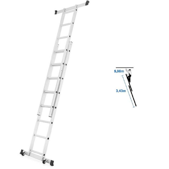 RUSZTOWANIE ALUMINIOWE / drabina / drabina rozstawna 2x8 PROMOCJA !