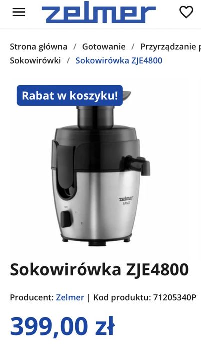 Nowa Sokowirówka Zelmer