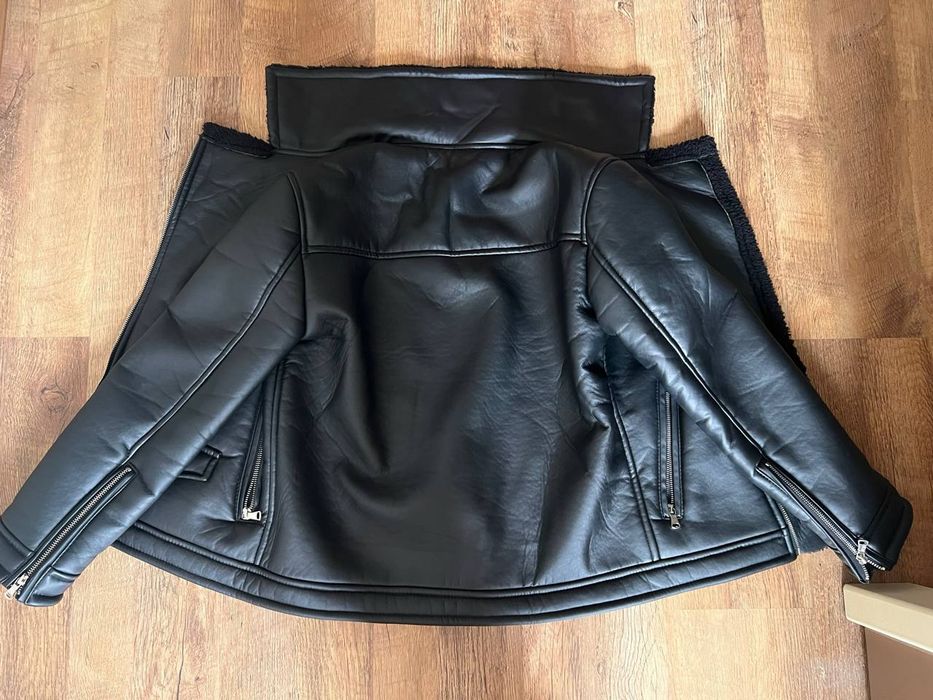 Чёрная женская дублёнка Ocean Ukraine