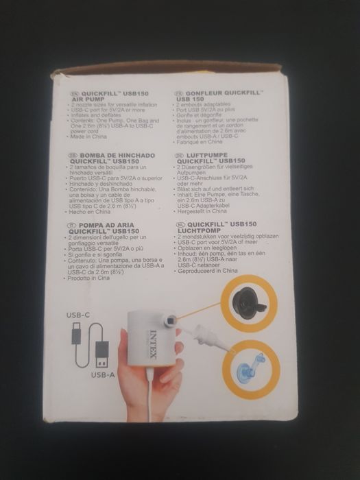 Mini bomba ar eletrica para insoflaveis