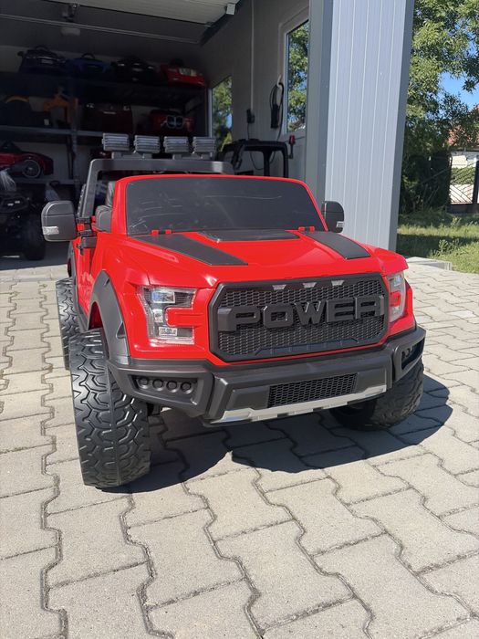 Jeep Raptor F150 4x4 Auto Na Akumulator 12Ah Pilot Koła Eva Skóra
