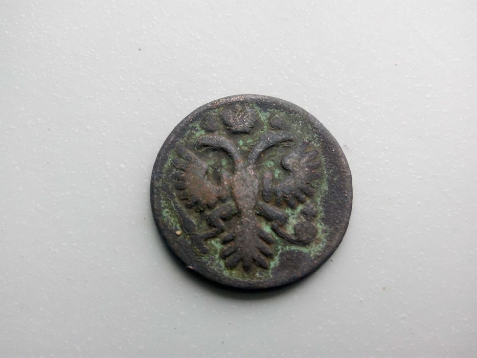 Артефакт Денга 1735 года царськая монета Руси