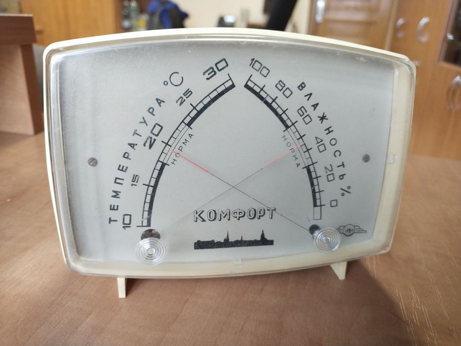 Гигрометр та  Градусник.