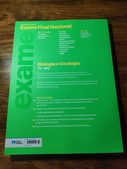 Livro de exame de biologia e geologia 2024 (Porto Editora)