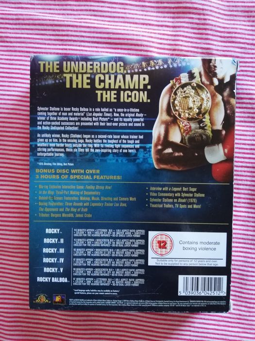 Colecção completa "Rocky" em blu ray (portes grátis)