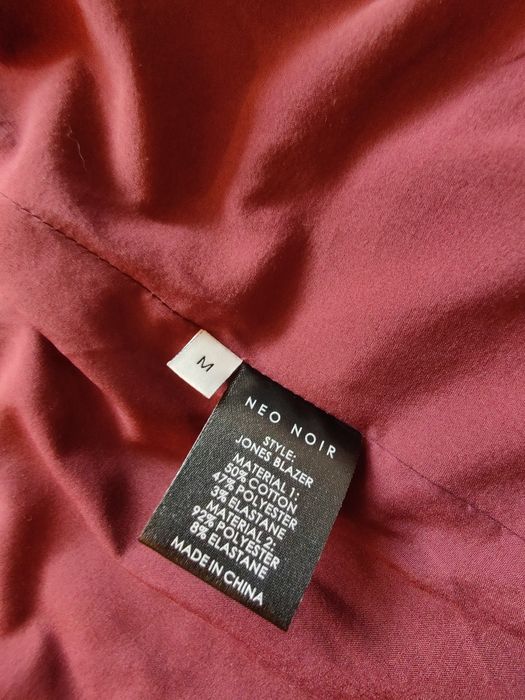 żakiet marynarka damska neo noir śliwkowa