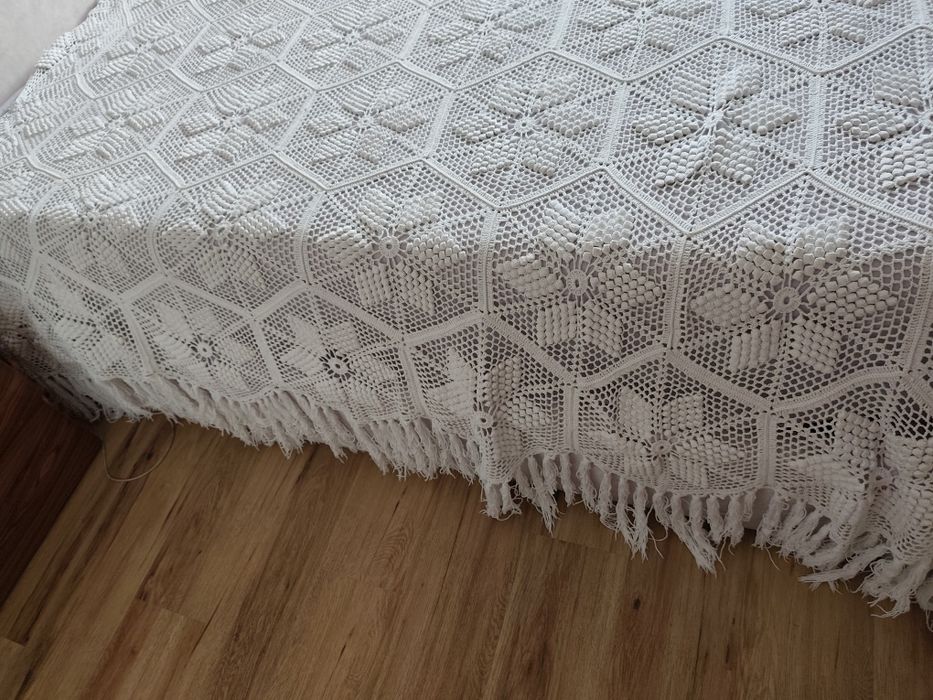 Colcha de crochê