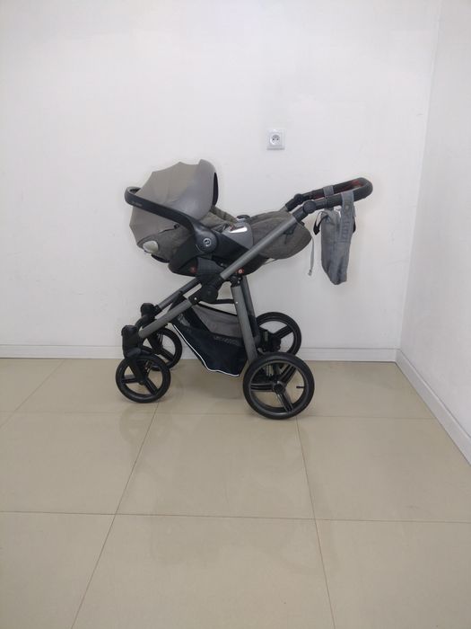 Wózek wielofunkcyjny 3w1 Bebetto Vulcano+Cybex Cloud Q