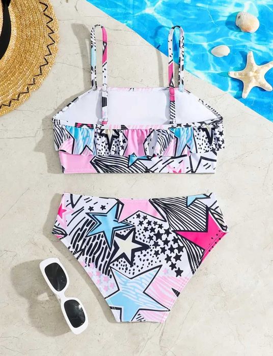 Купальники графіті -зірки від 6 до 12 років