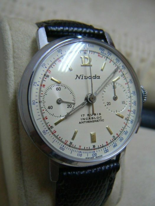 Nivada cronógrafo Cal. Landeron 248 - Excelente estado geral