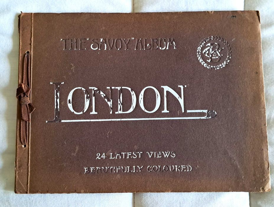 Álbum antigo “The Savoy Album – London” c.1915–1918 | Fotografias coloridas | Printed in Saxony