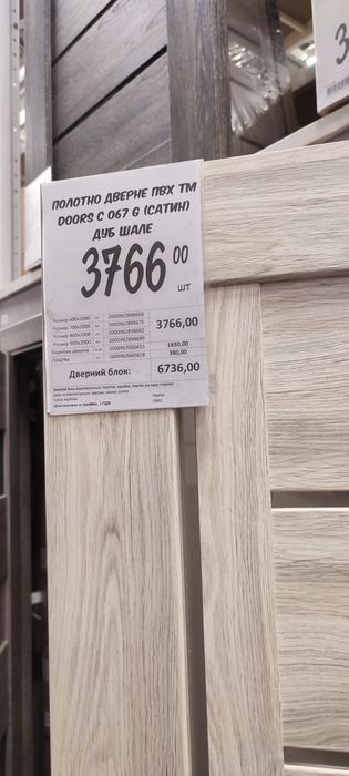Дверь\Межкомнатная дверь\Межкомнатное дверное полотно (Сатин/Дуб Шале)