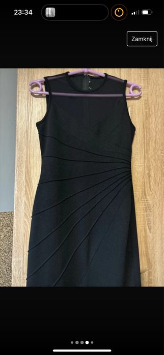 długa czarna sukienka