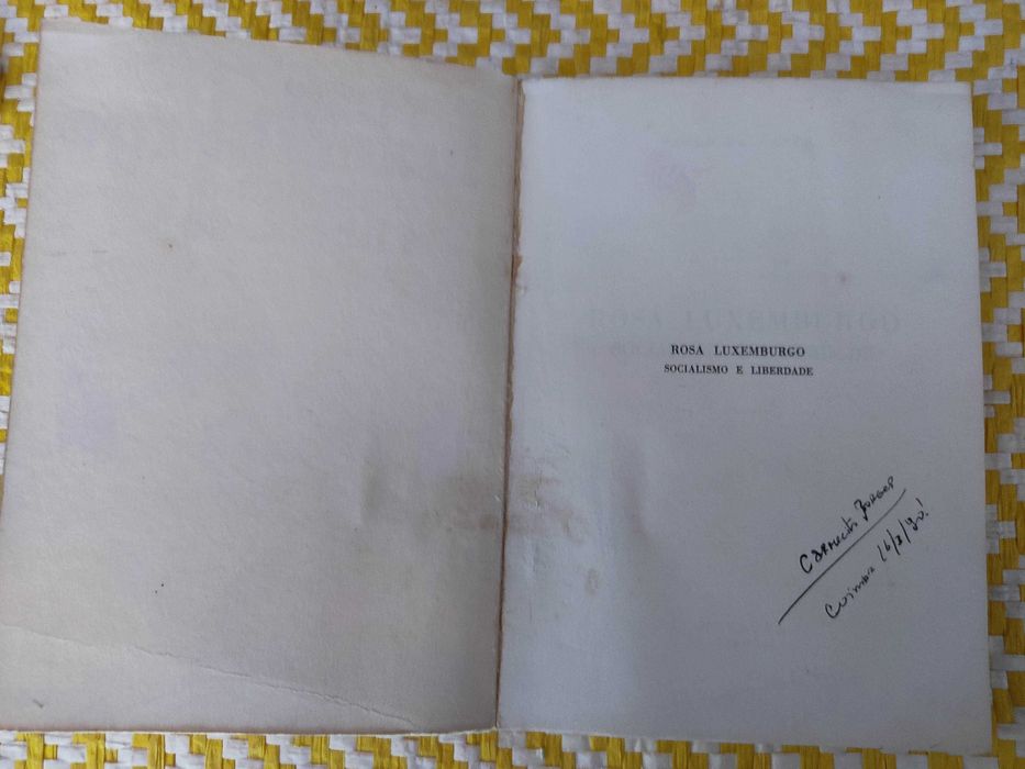 Rosa Luxemburgo Socialismo e liberdade –
Paulo de Castro