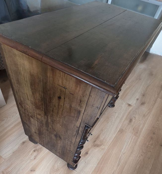 Komoda eklektyczna drewno  antyk Biedermeier