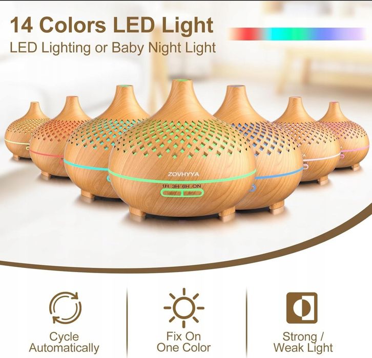 Dyfuzor aromatów 500ml z LED