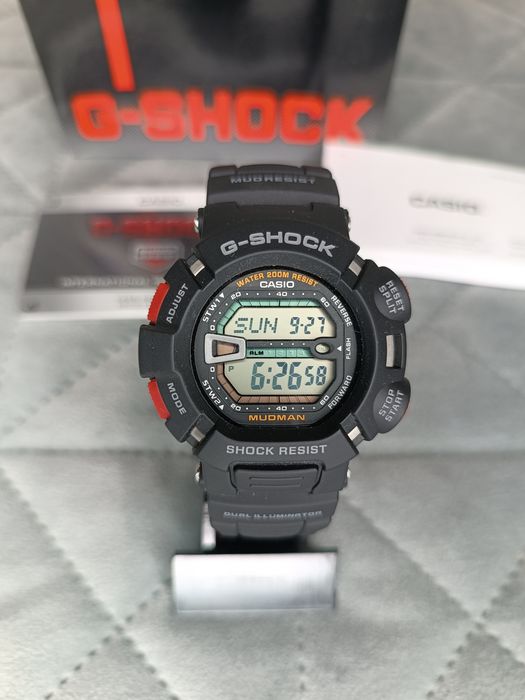 Годинник Casio G-Shock G-9000-1VER Mudman. Оригінал 100 % Ударостійкий корпус, захист від бруду та пилу (Mud Resist)