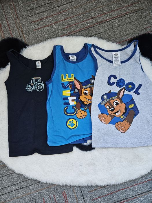 Koszulki na ramiączkach 122/128 chłopiec