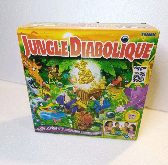 Jogo Tabuleiro Jungle Diabolique Rumble in the Jungle da Tomy Novo/Sld