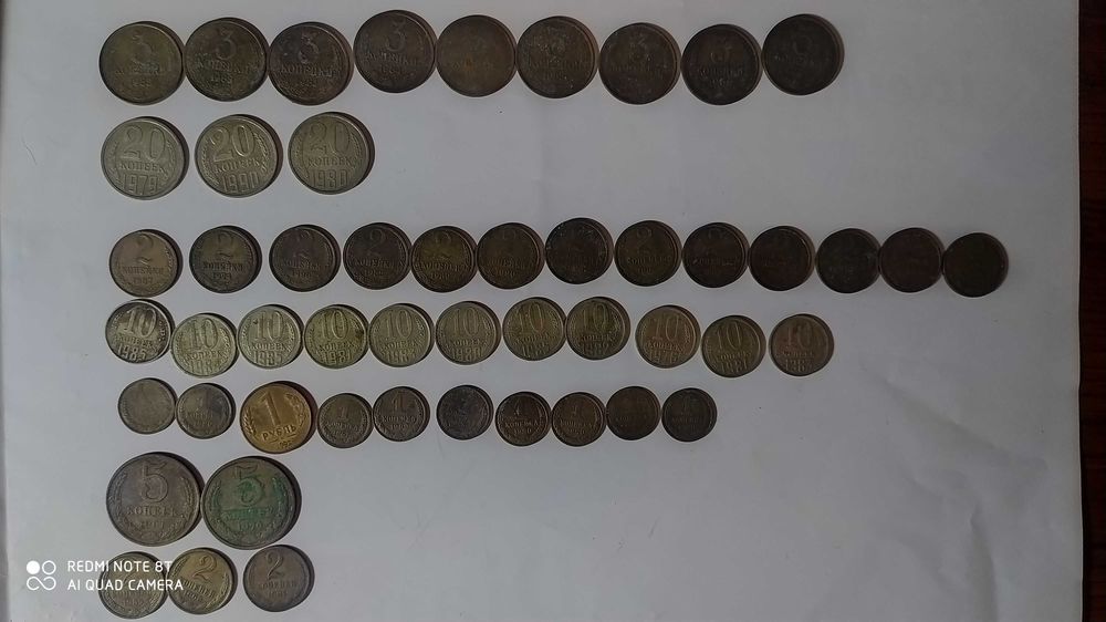 Монети СССР. Різний рік