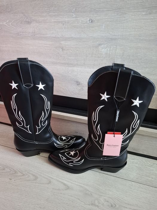 Nowe kowbojki od juicy couture 37 haftowane unikat