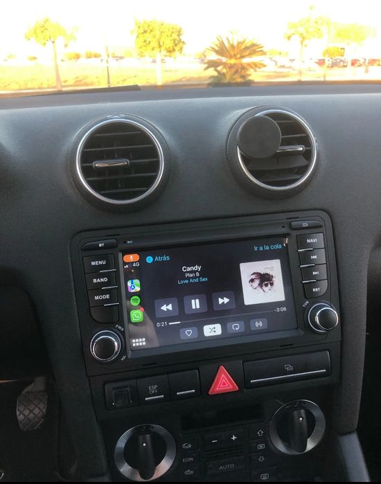 Rádio Audi A3 8P Android 13 com GPS (Novo)